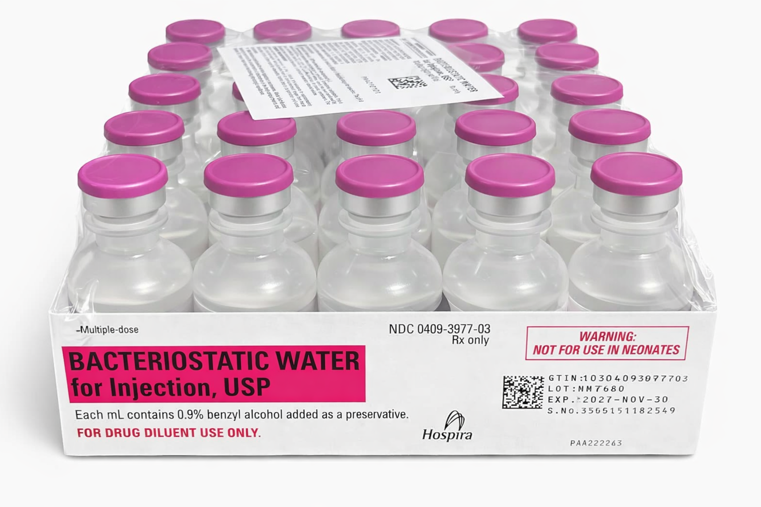Hospira Bacteriostatic Water